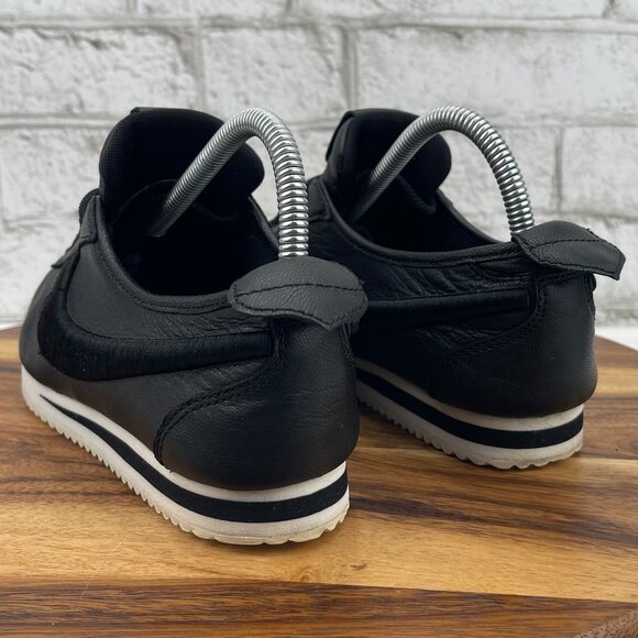Nike Cortez 72 SL Black Ivory Womens 8.5 Leather Sneakers Shoes 881205-001 - Picture 3 of 13